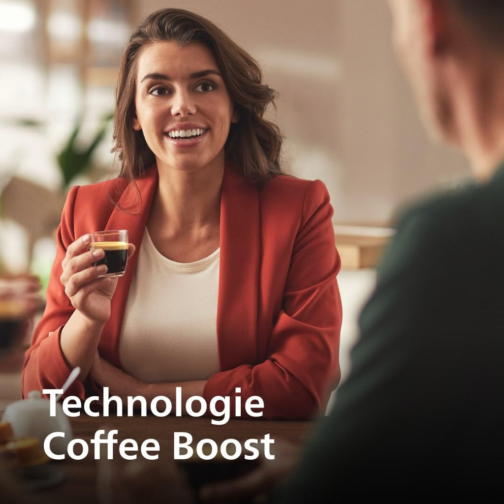 Machine à Café à Dosettes – Choix d'Intensité, Système Coffee Boost, Double Tasse, Vert Désert, CSA210/80