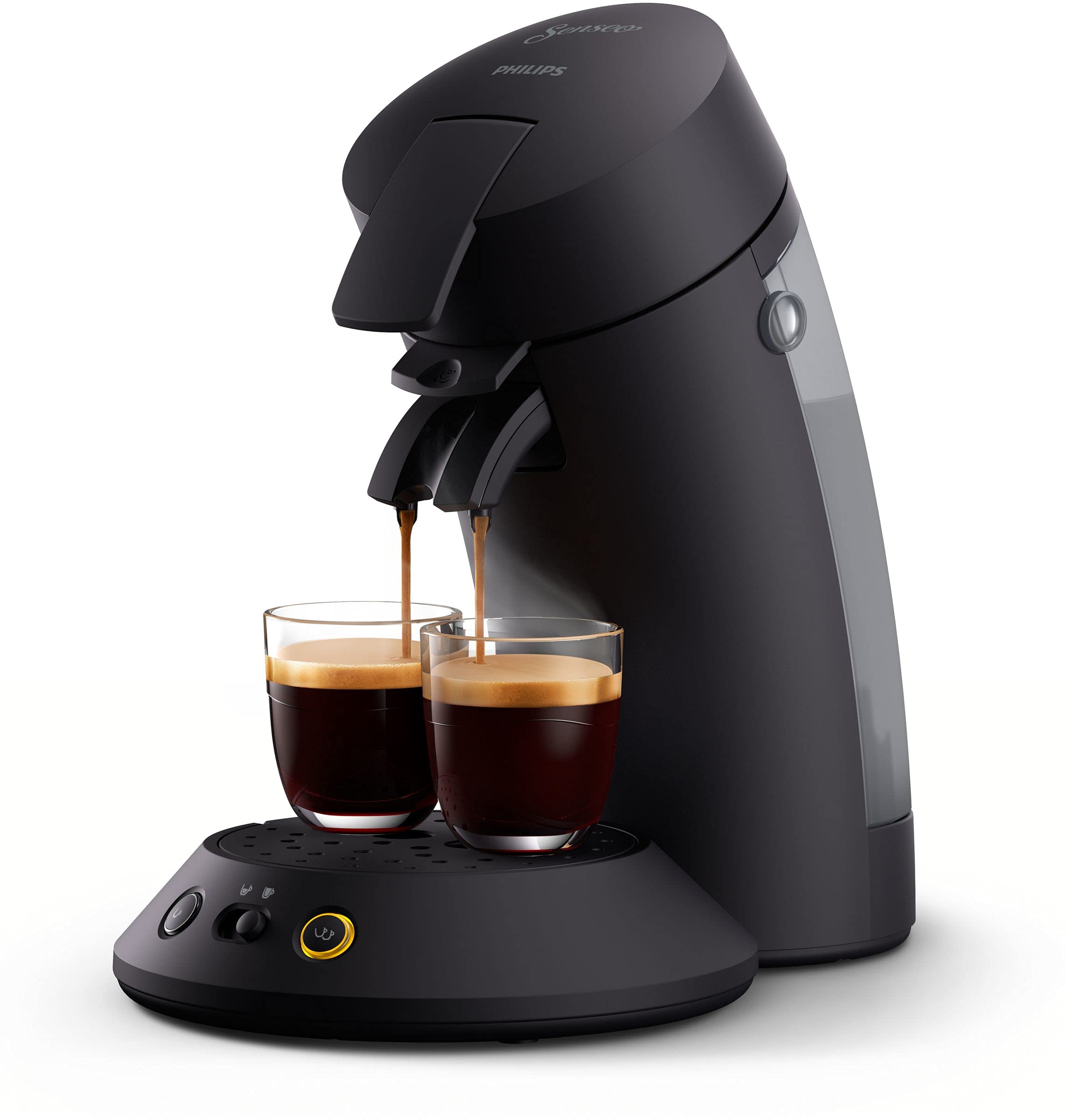 Machine à Café à Dosettes – Sélection de Puissance, Technologie Coffee Boost, Finition Mate, Noir, CSA210/60